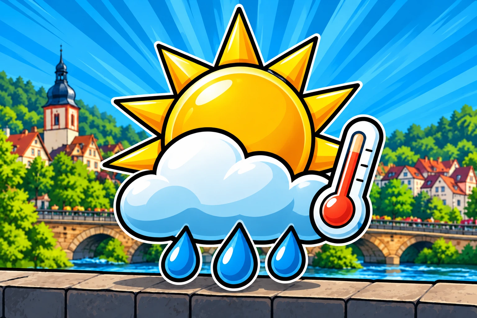 Illustration: Wetter in Bad König